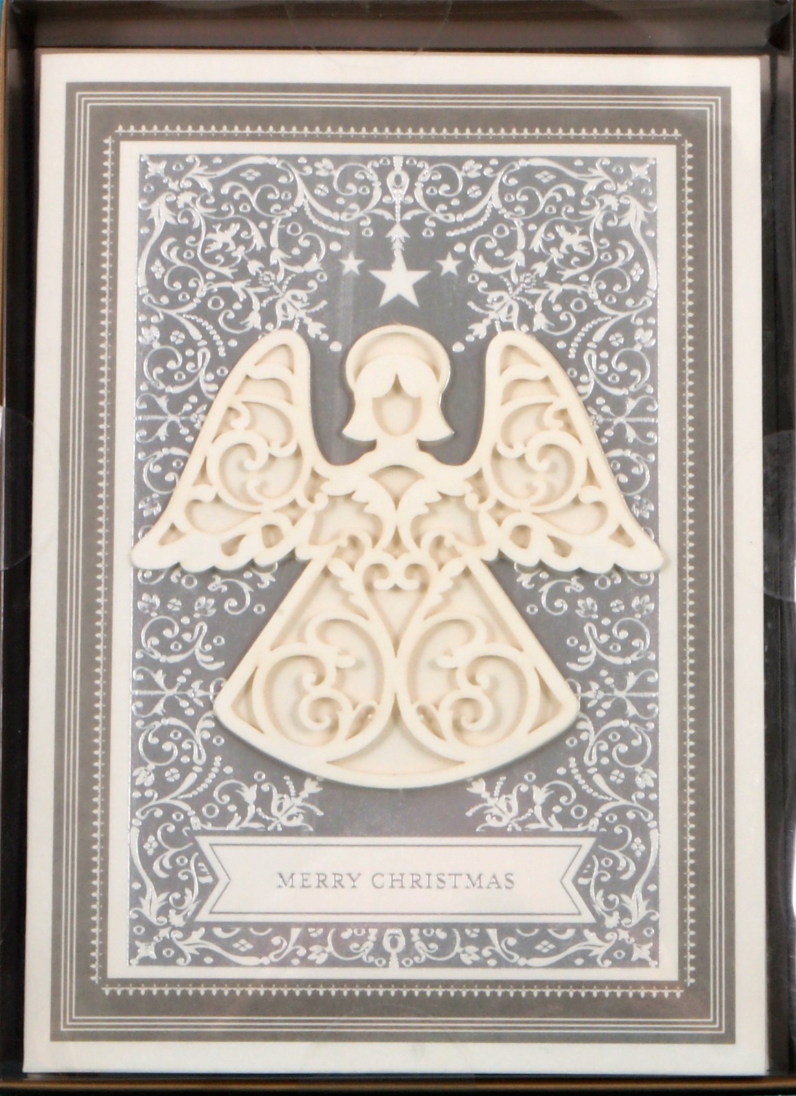 Anna Griffin Christmas Angel Handmade 3D Embellished Cards Envelopes Box 10