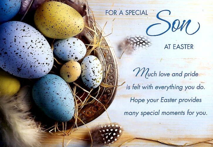 For A Special Son At Easter – Easter Greeting Card – 23103