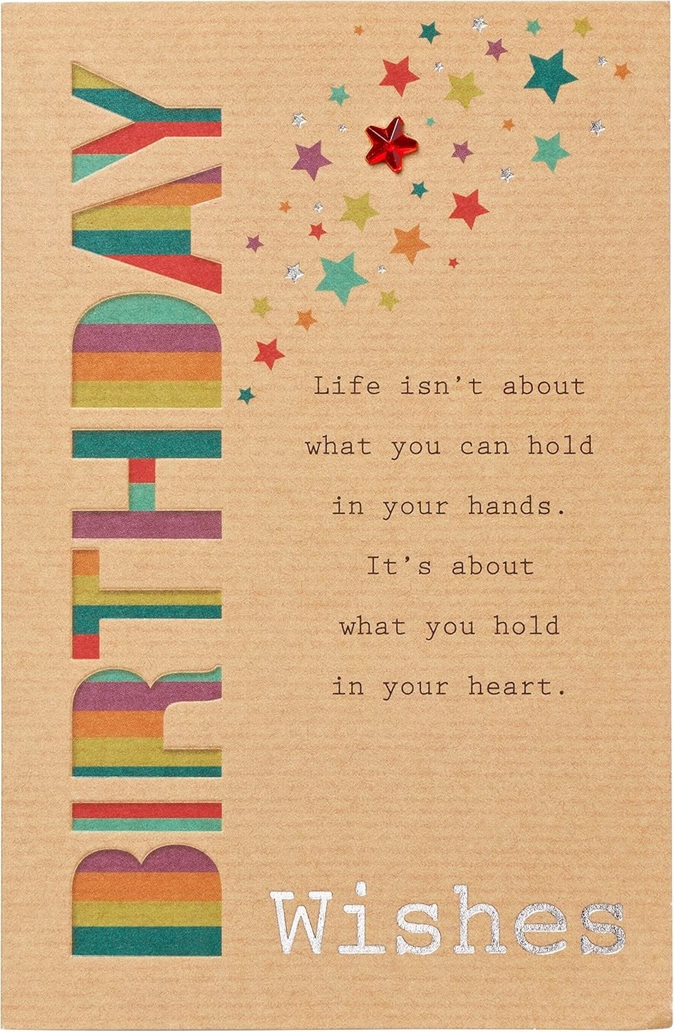 Starry Birthday Card with Silver Foil Embellishments – Perfect for Everyone