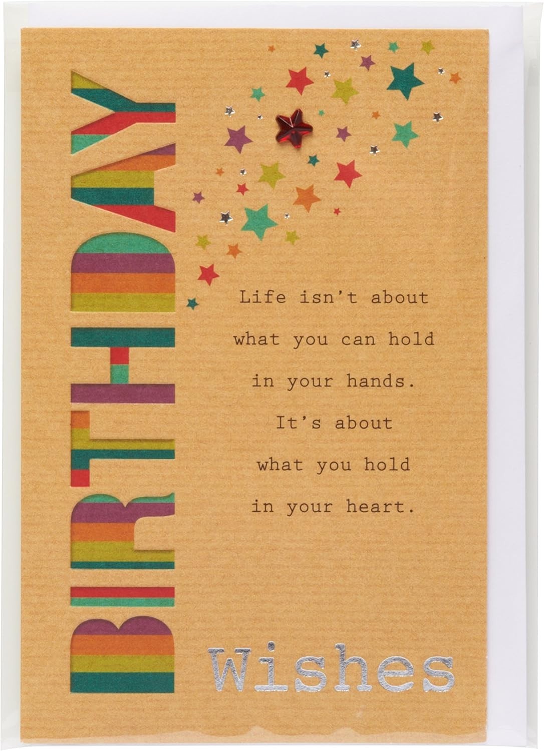 Starry Birthday Card with Silver Foil Embellishments – Perfect for Everyone