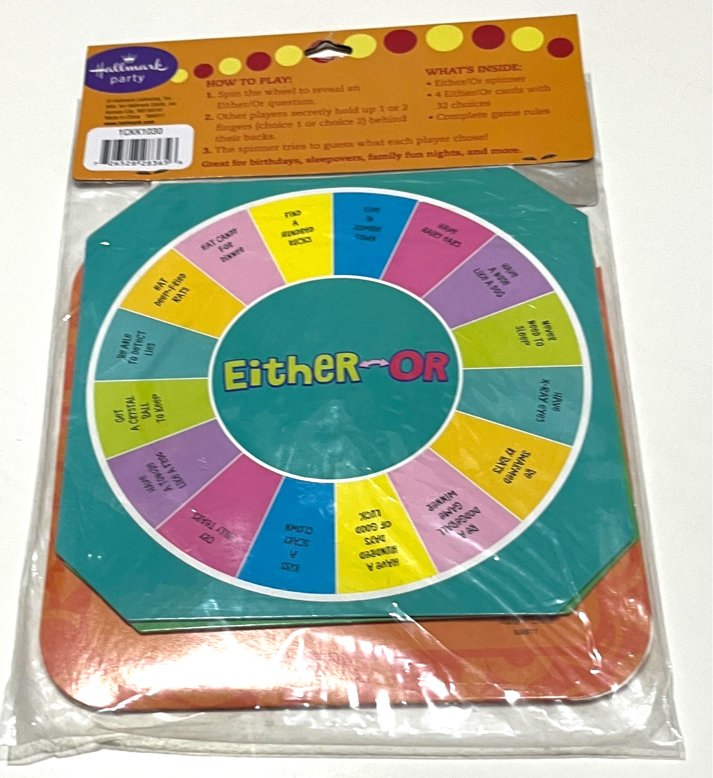 HALLMARK Birthday Party EITHER – OR Guessing Game Lot of 9 Packs NEW