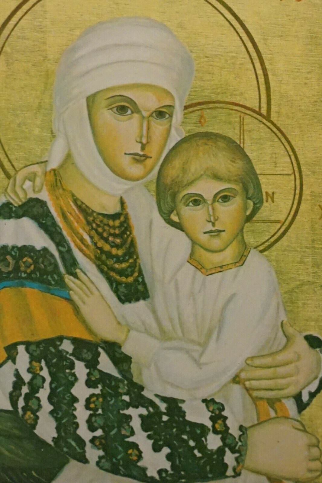 Vintage UNUSED Ukraine Everyday Occasion OUR LADY of BORSCHIV Greeting Card #67