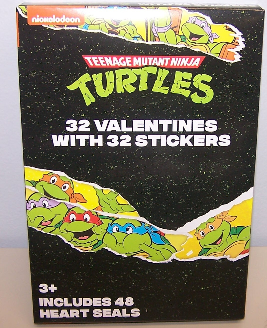 Valentines Day Exchange Cards Teenage Mutant Ninja Turtles Box of 32 W/ Stickers