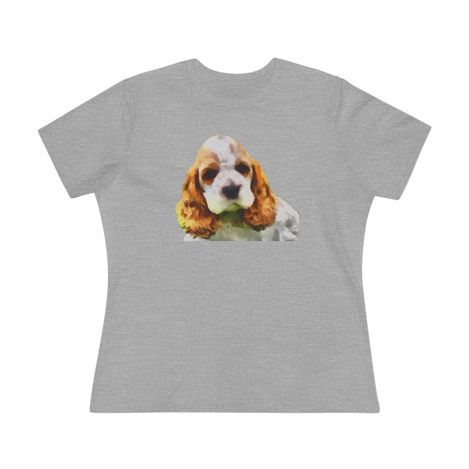 Cocker Spaniel ‘Hogan’ Women’s Relaxed Fit Cotton Tee
