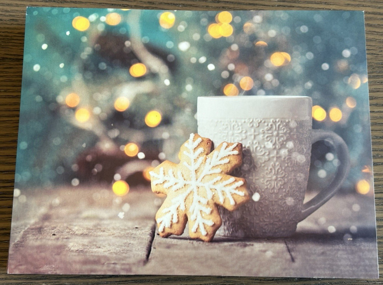Coffee cup snowflake cookie 25 Blank Note Cards & Envelopes Buffini & Co