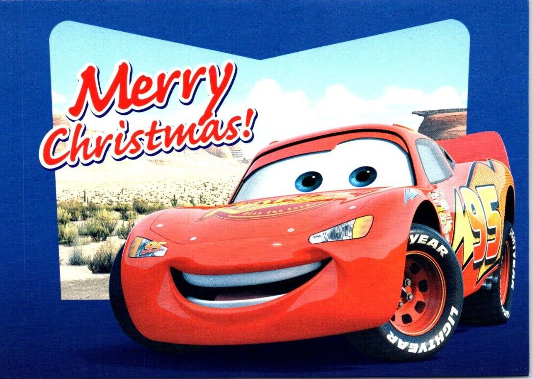 Lightning McQueen DISNEY CARS Paper Magic Christmas Greeting Card Envelope MG71
