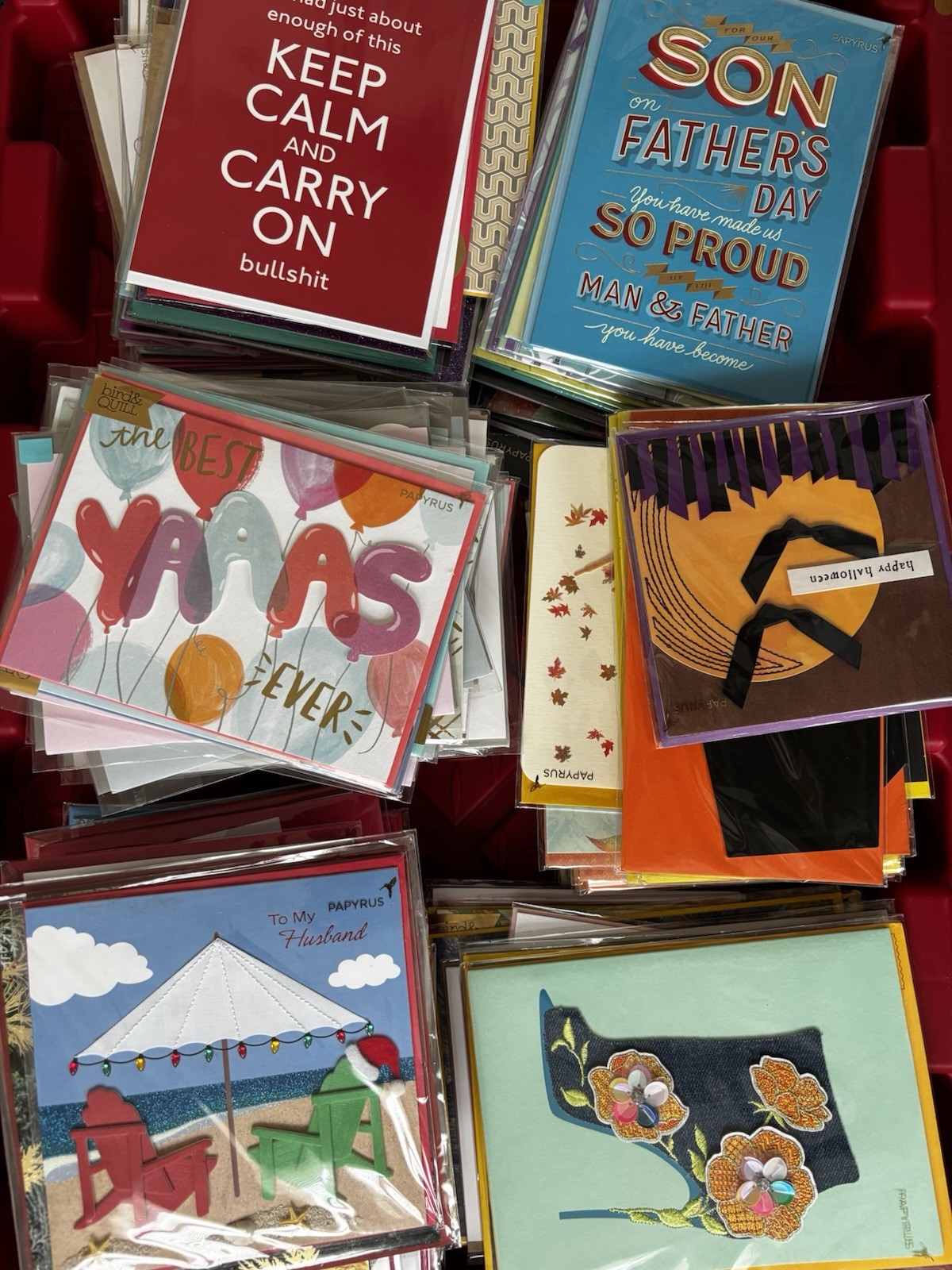 Bulk Papyrus Cards – Various Occasions with Envelopes Random NEW RARE 20 Cards