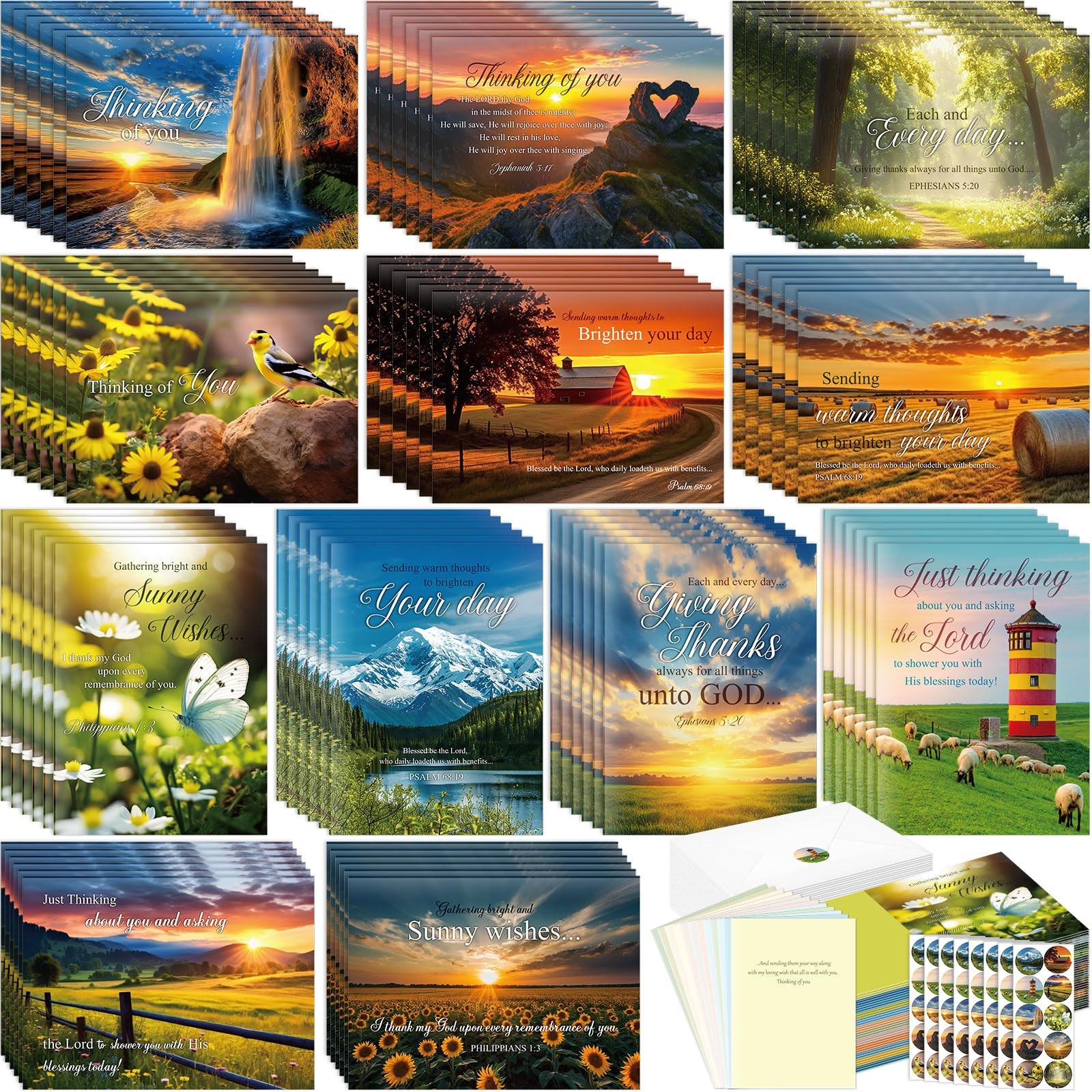 Motiskyy 72 4.53 x 6.18 inches (11.5 x 15.7 cm) (folded size), multicolor