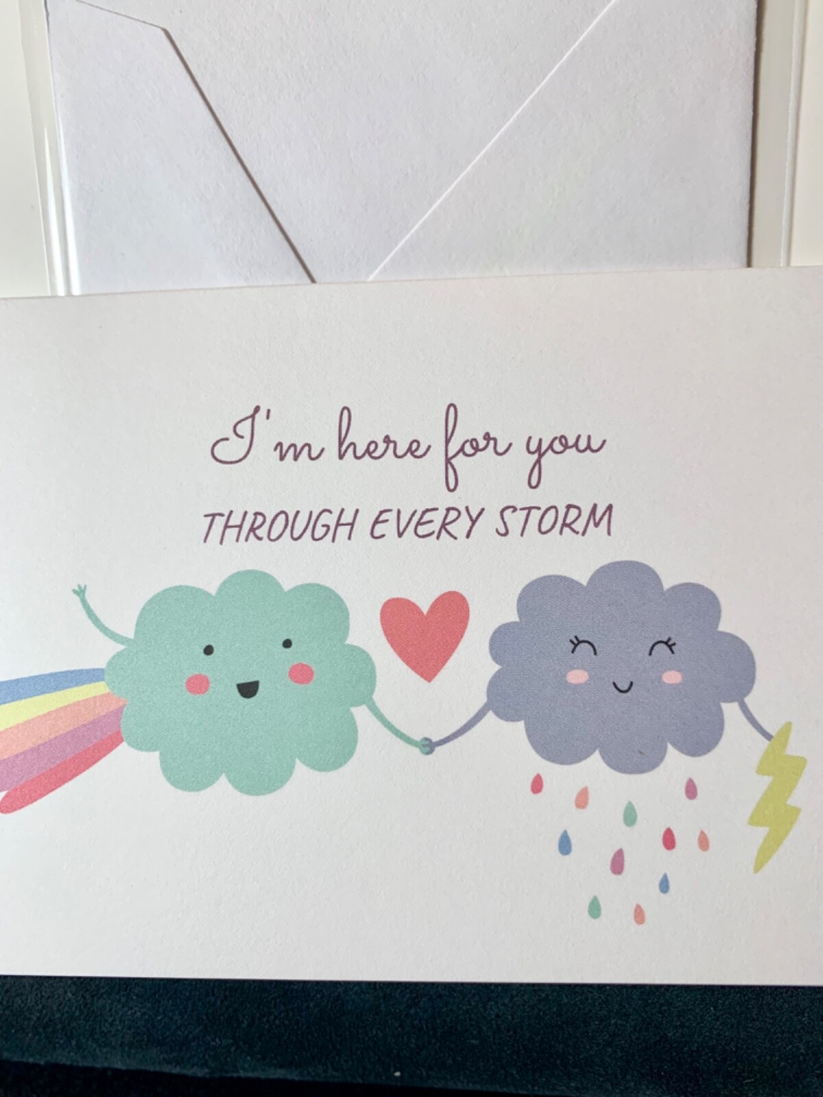 Encouragement Friendship Card Sweet Petite Sentiment Here for You