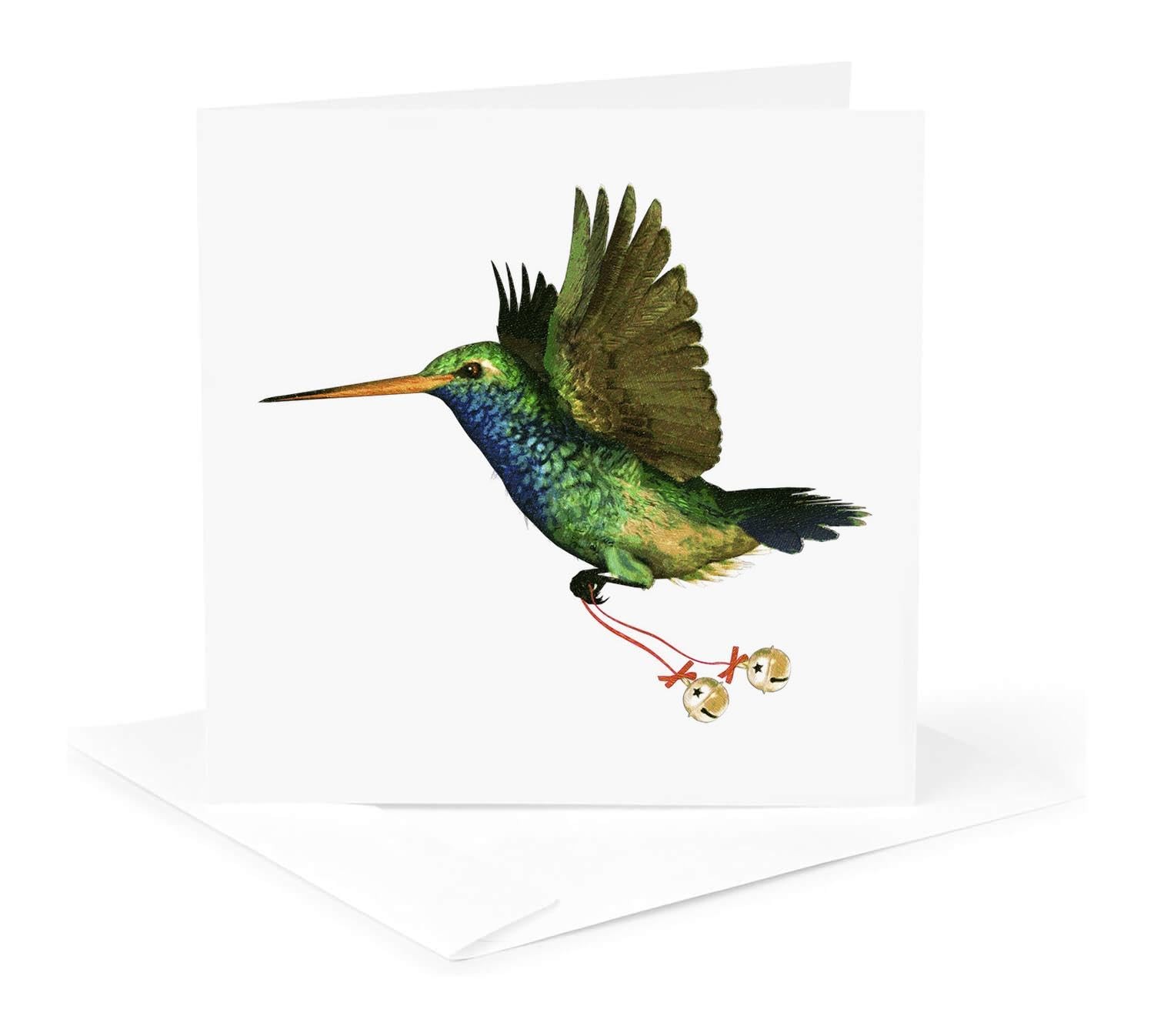 Hummingbird Christmas – Greeting Card, 6 x 6 inches, single (gc_37130_5)