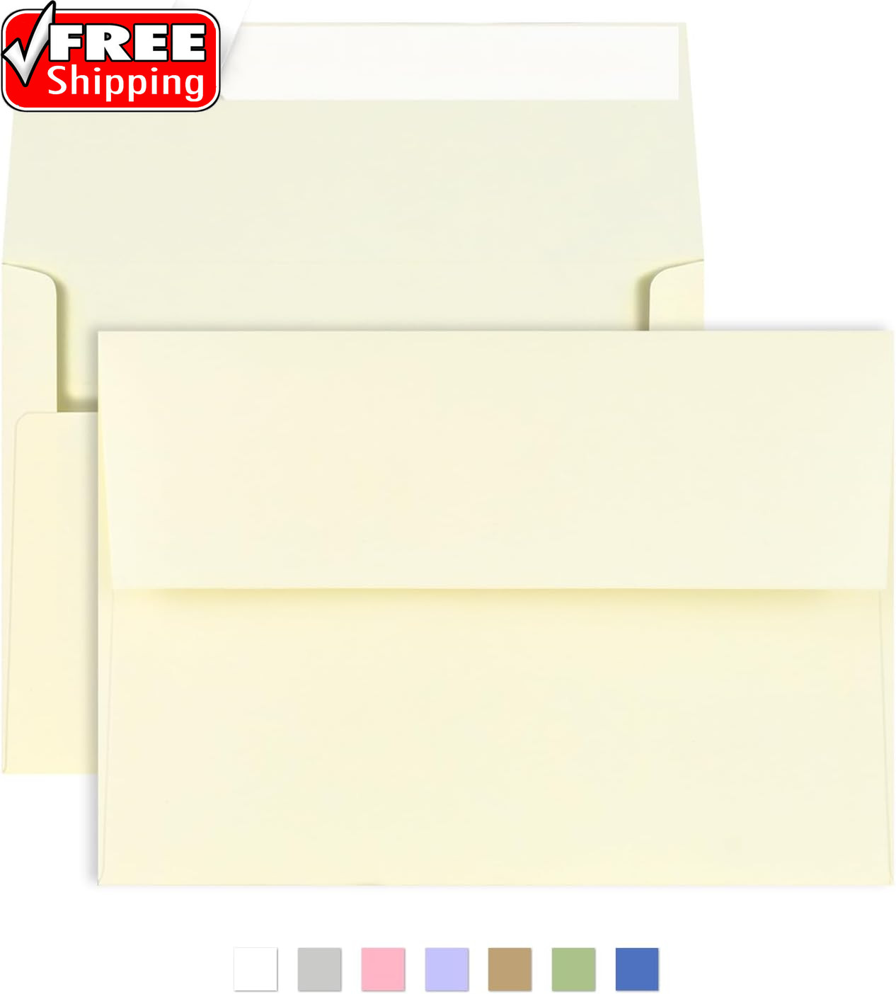 50 Pack A2 Envelopes for Invitations,4.37X5.75 Inches,Self Seal,Printable Envelo