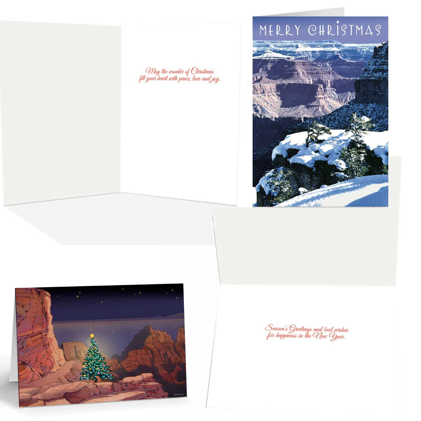 Western Christmas Card Variety Pack – Canyon Theme Christmas Cards -84