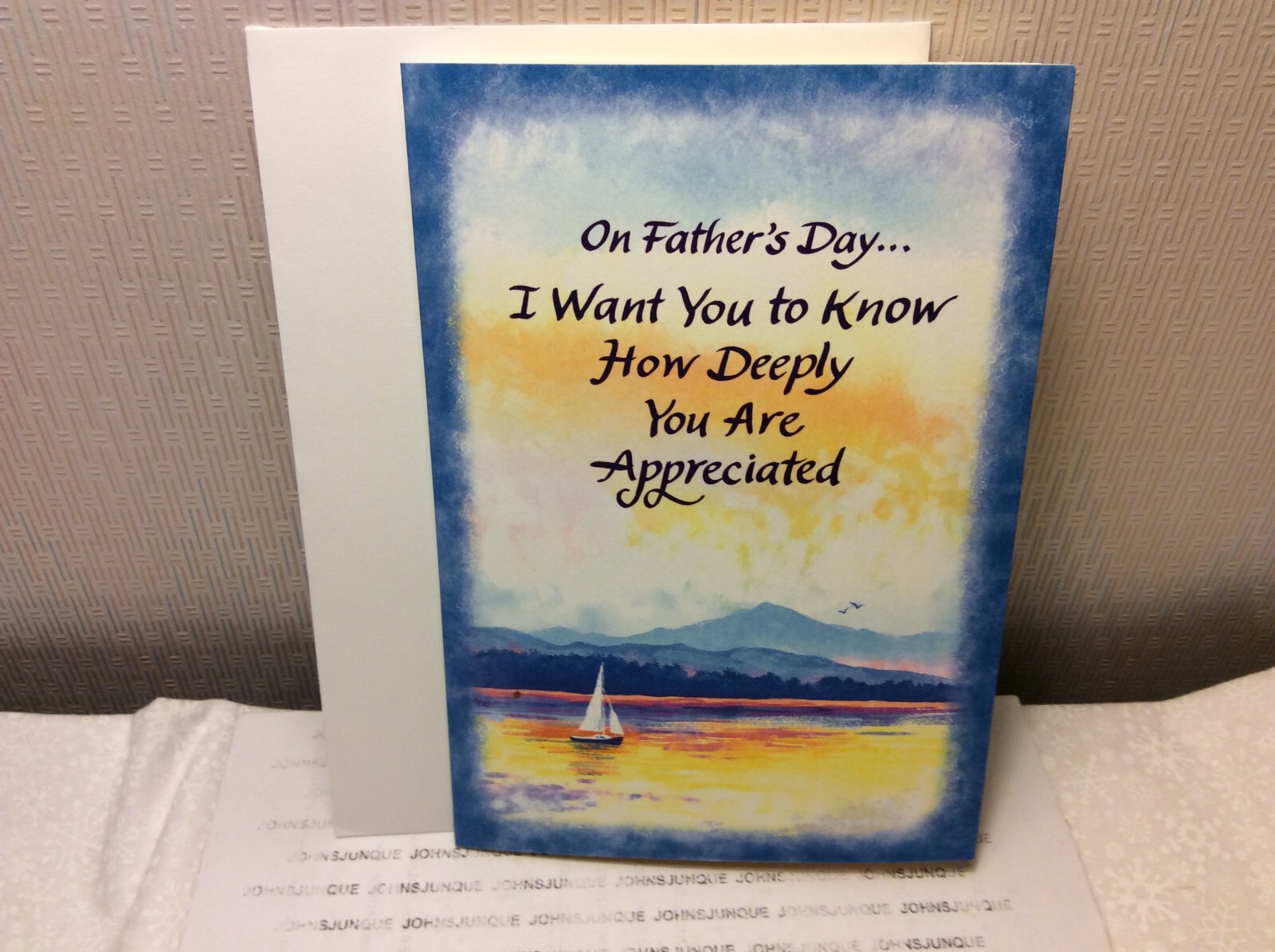 BLUE MOUNTAIN ARTS FATHERS DAY GREETING CARD New w/Envelope “You are appreciated