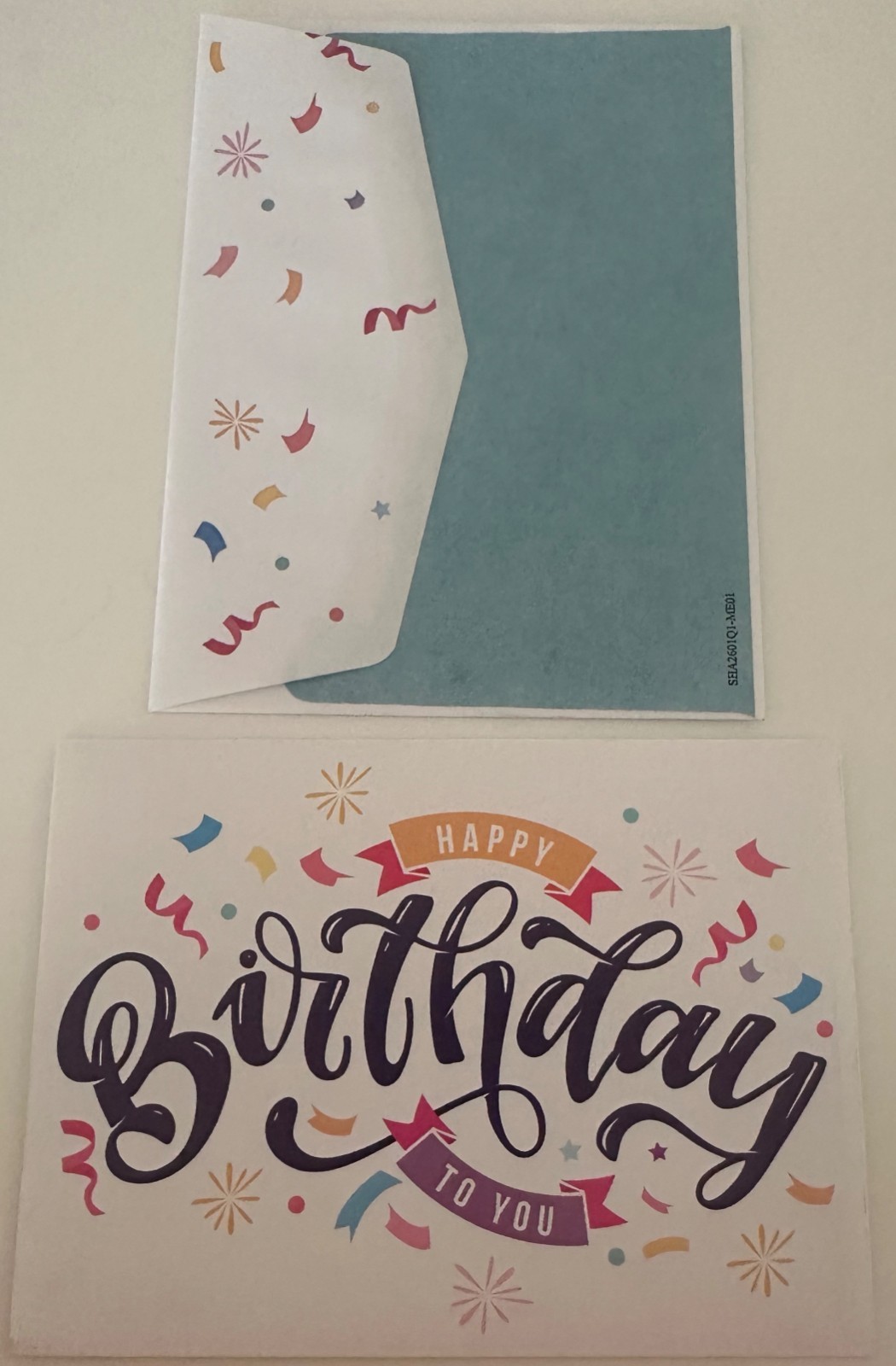 Happy Birthday Greeting Card – Celebration – w/ envelope