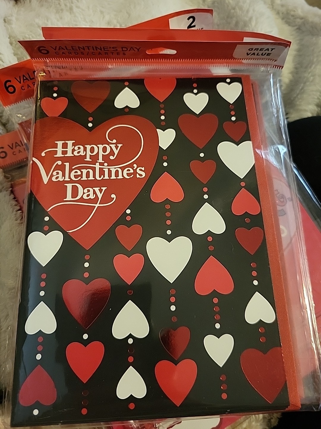 Hallmark happy Valentine’s Day cards Pack Of Six With Envelopes