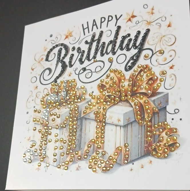 Folded Floral Greeting Card, Multicolor Birthday, Happy Birthday Best Wishes