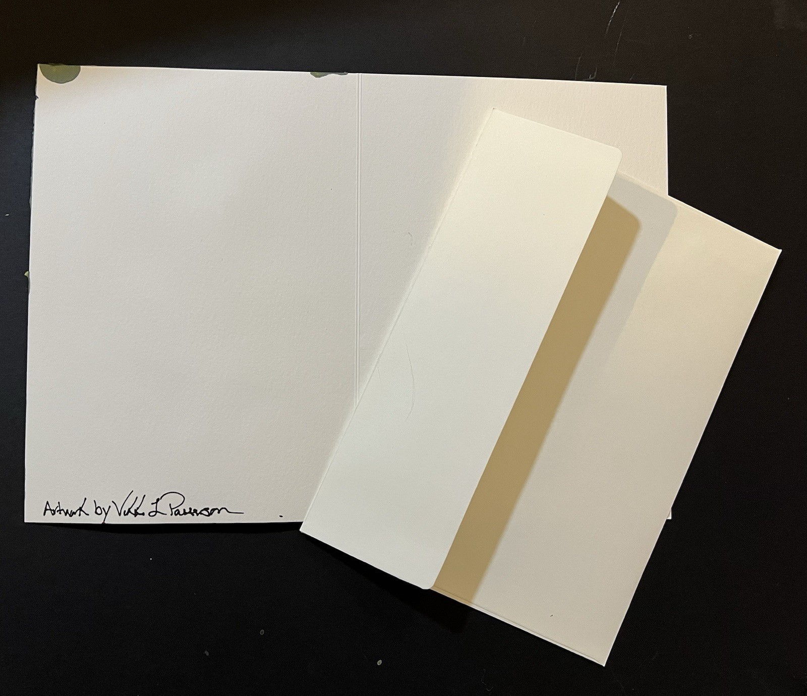 Beagle & Lady Hand-Painted Original Framable Blank Greeting Card 5×7” W/Envelope
