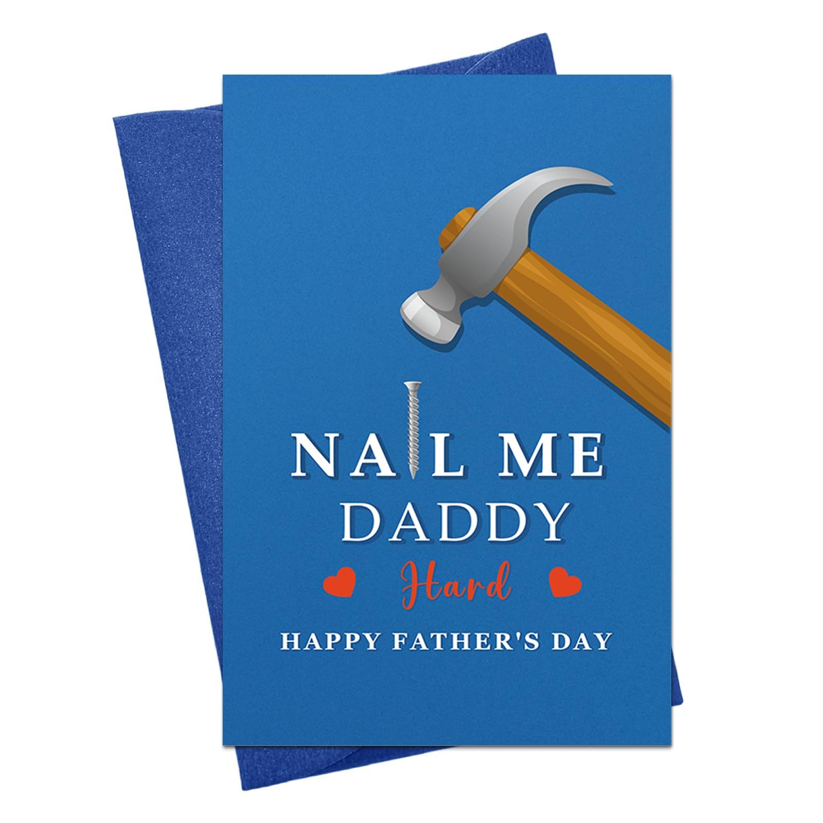 Fathers Day Card for Husband Boyfriend Fiance Him Naughty Father’s Day Greeting