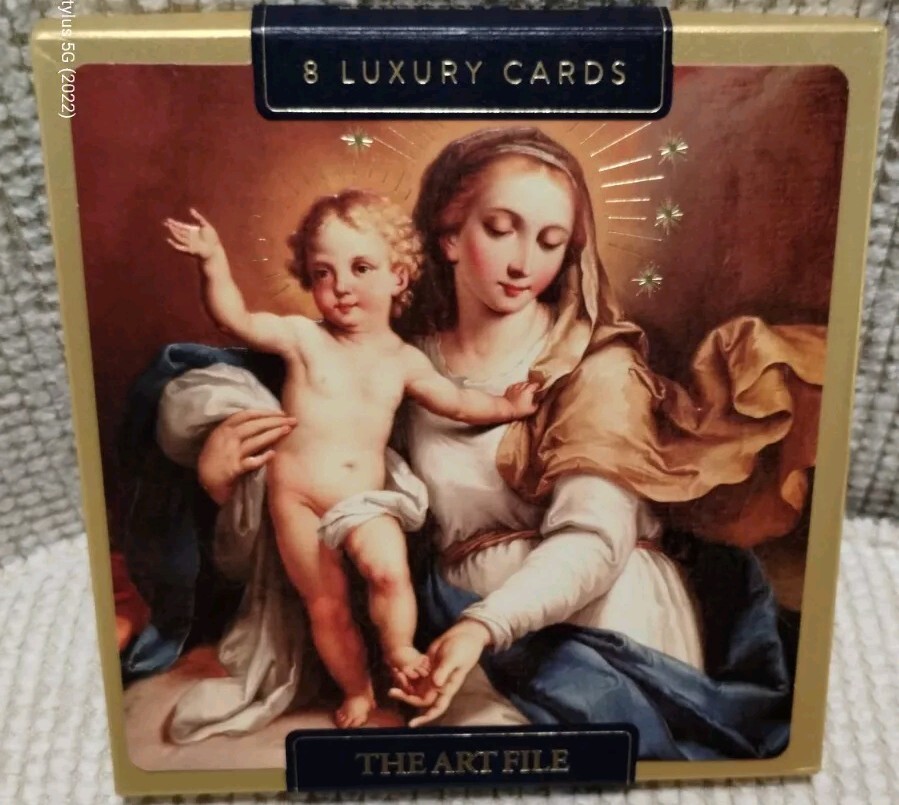 The Art File LUXURY CHRISTMAS CARDS Religious Madonna & Child NEW Box 8