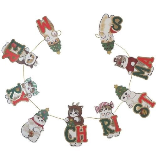 Mofusand ♡ Garland style Christmas card♡ Cat Neko Japan Kawaii