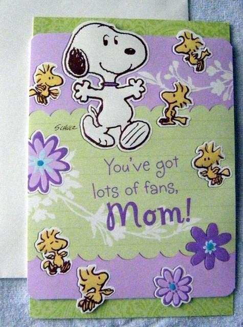 Peanuts Snoopy Mother’s Day Lots of Fans Greeting Card by Hallmark New (652)