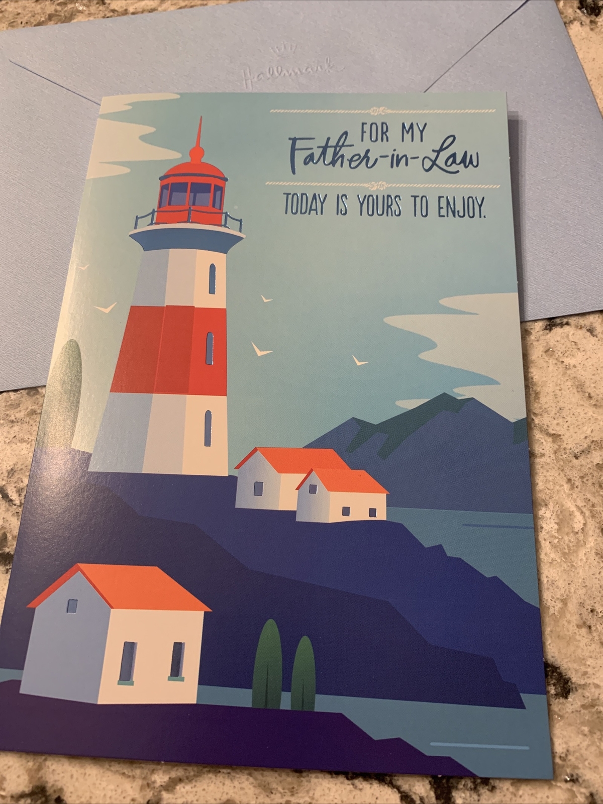 Father’s Day For My Father In Law Today Is Yours 5.5”x 8” Hallmark Greeting Card