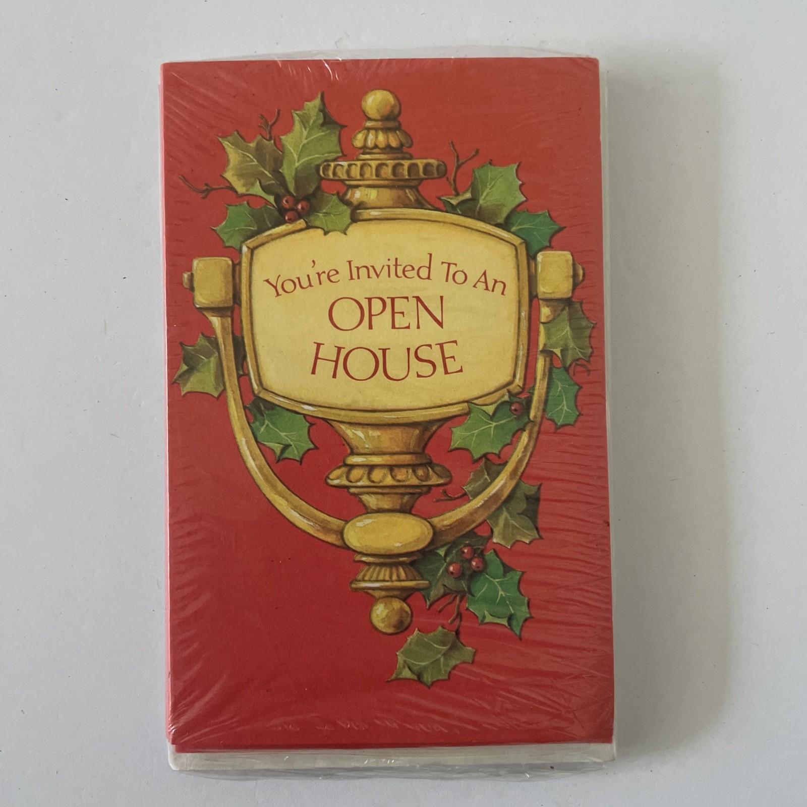 Vintage American Greetings Invitations 8 Cards and Envelopes Open House