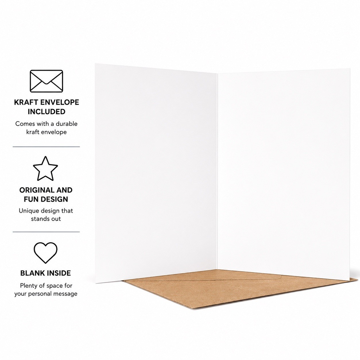 Funny Birthday Card Skeleton Humor Greeting Card Blank Inside w Envelope
