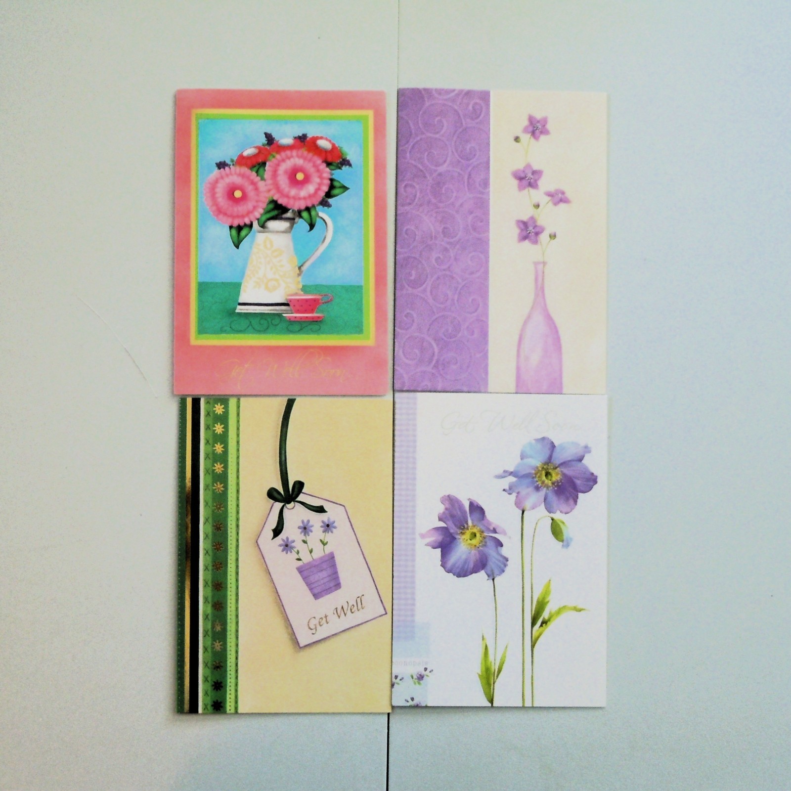 Fantus Paper Products Get Well Soon Greeting Cards Box Set of 12 with Envelopes