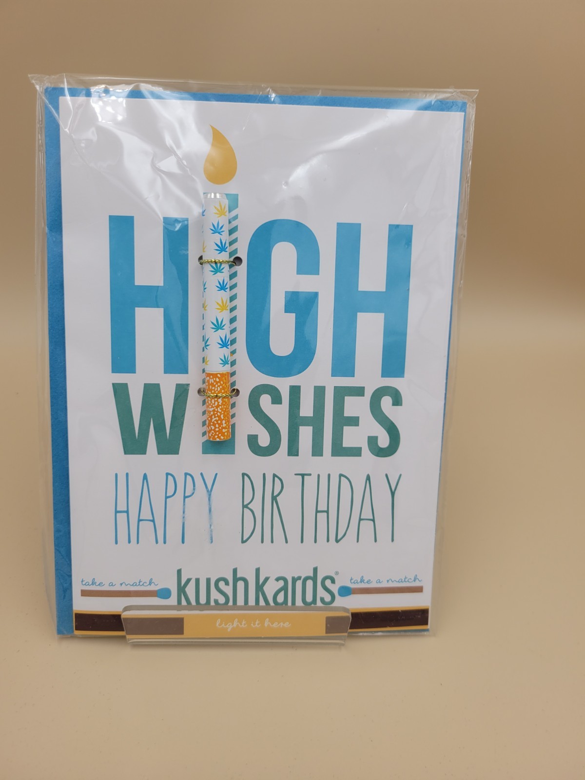 420 High Wishes Birthday Card Weed Pot Smkers Kush Cards With One Hitter