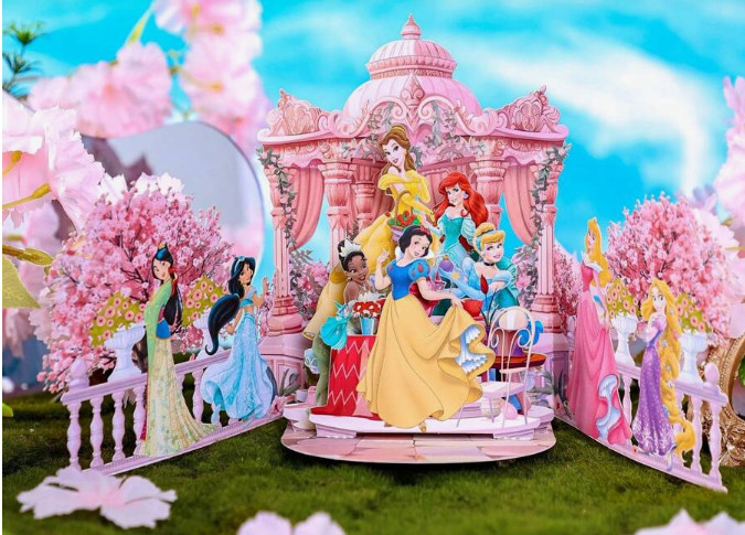 3D POPUP CARD-Disney Princess Greeting for Birthday for Her Includes 1 Envelope,