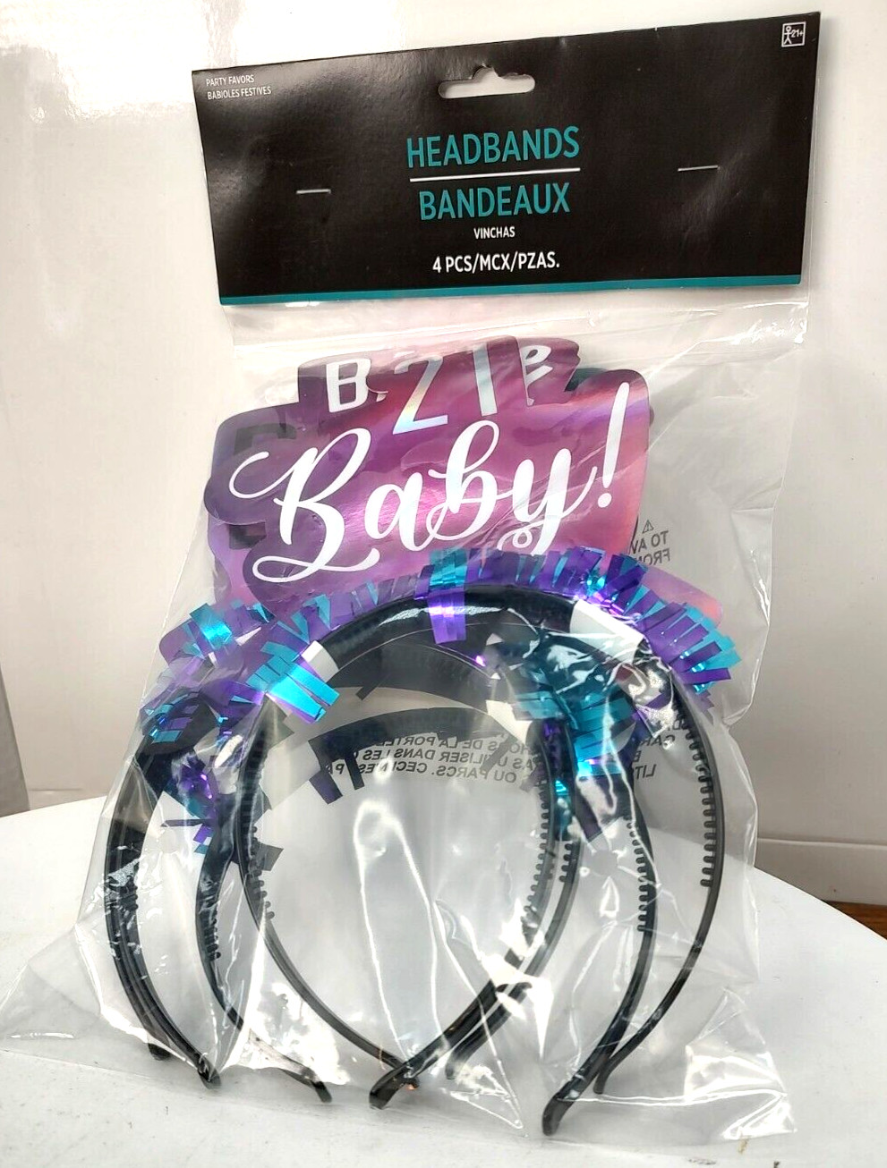 Party Favors Decoration Head Bands 21st Birthday Set 11/4pc Headbands NIP