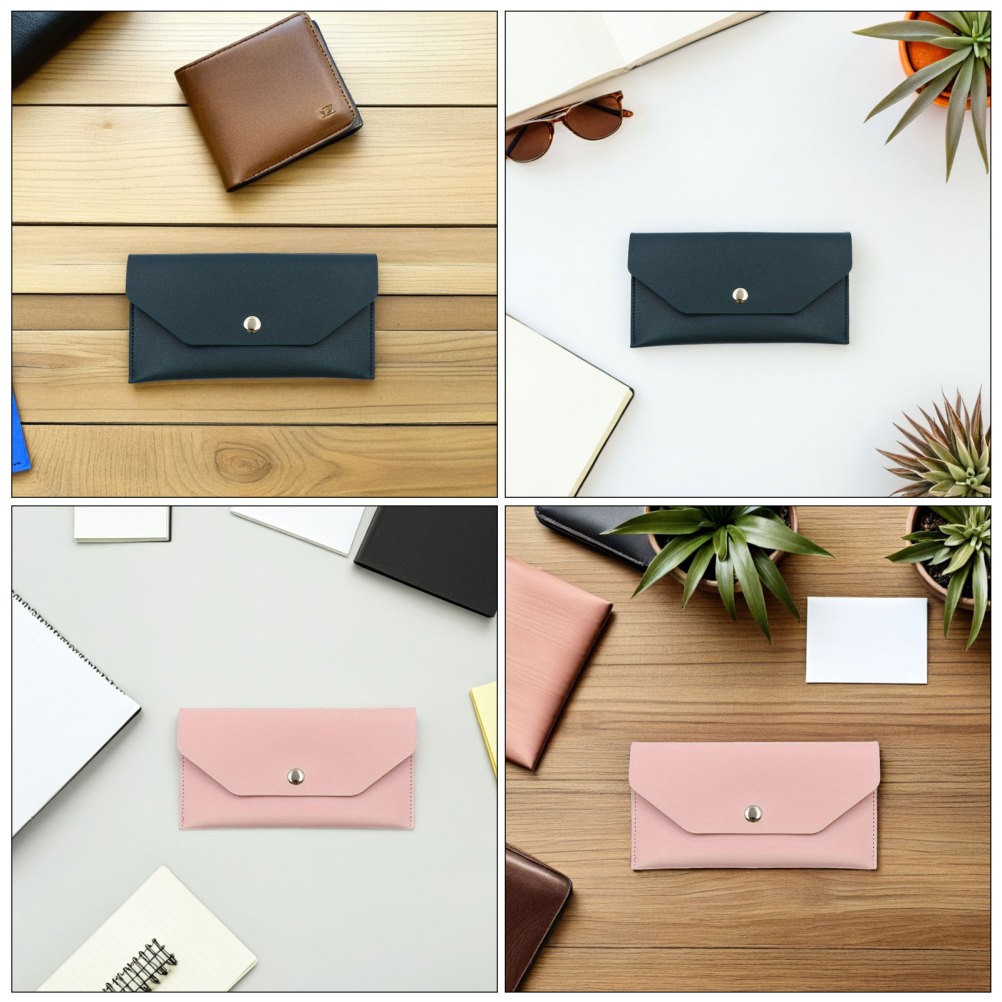 3 Pcs Budget Envelope Wallet Cash Cute Cosmetic Bag Pouch for Earphones