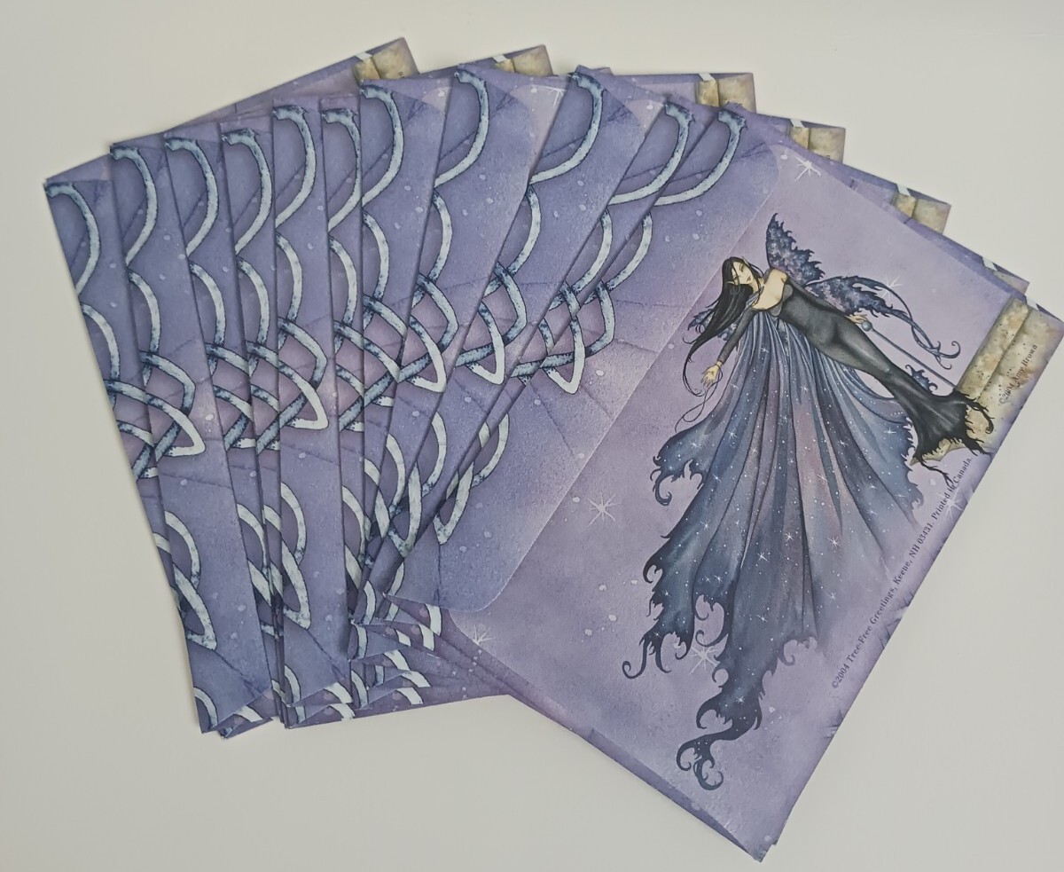LIMITED COLLECTIBLE RARE Amy Brown Fairies Butterfly ( 12 )Envelopes (2004)