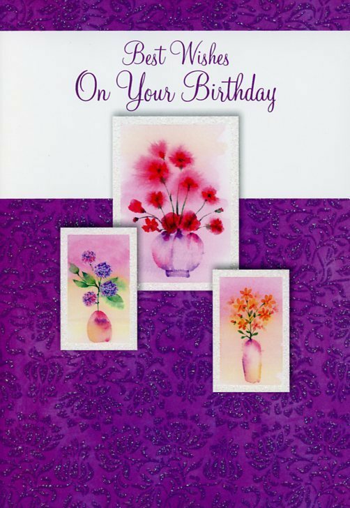 Best Wishes On Your Birthday – General Birthday Greeting Card – 01235