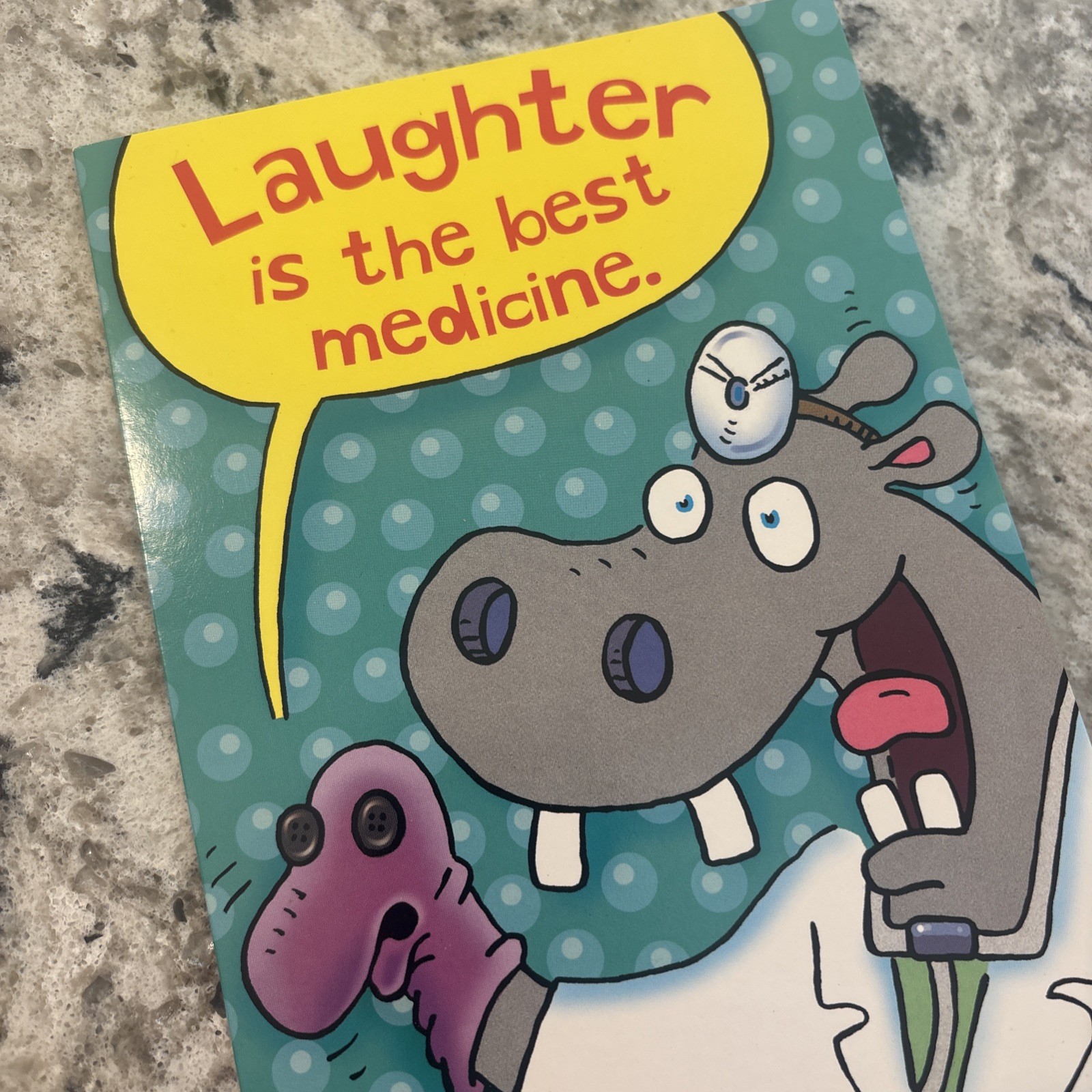 Birthday Funny Get Well Soon Laughter 5’x7.75″ Stockwell Greeting Card