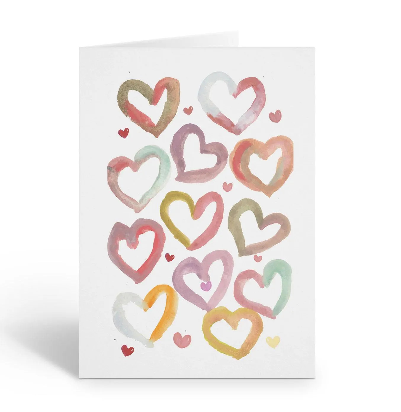 Assorted Heart Note Cards – 12 Cardss – 4.25 x 5.5 inches – B14600