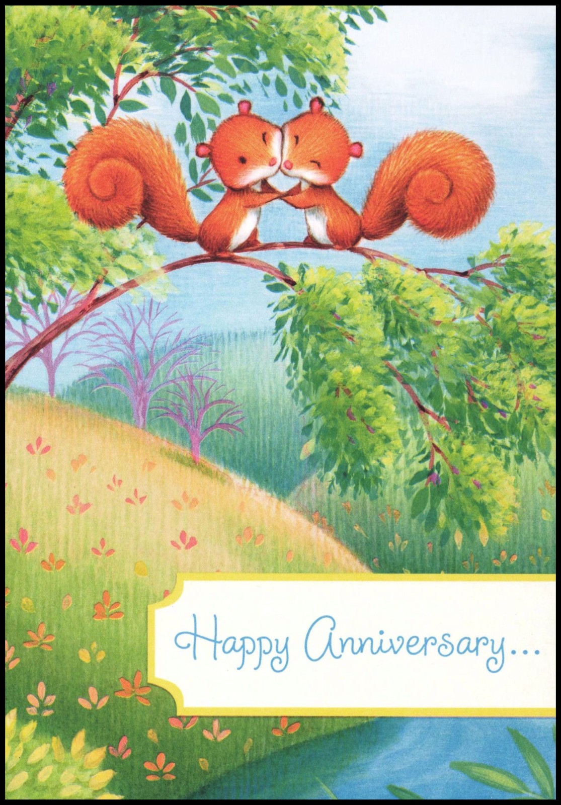 Anniversary Greeting Card – Religious – Squirrel – DS0001