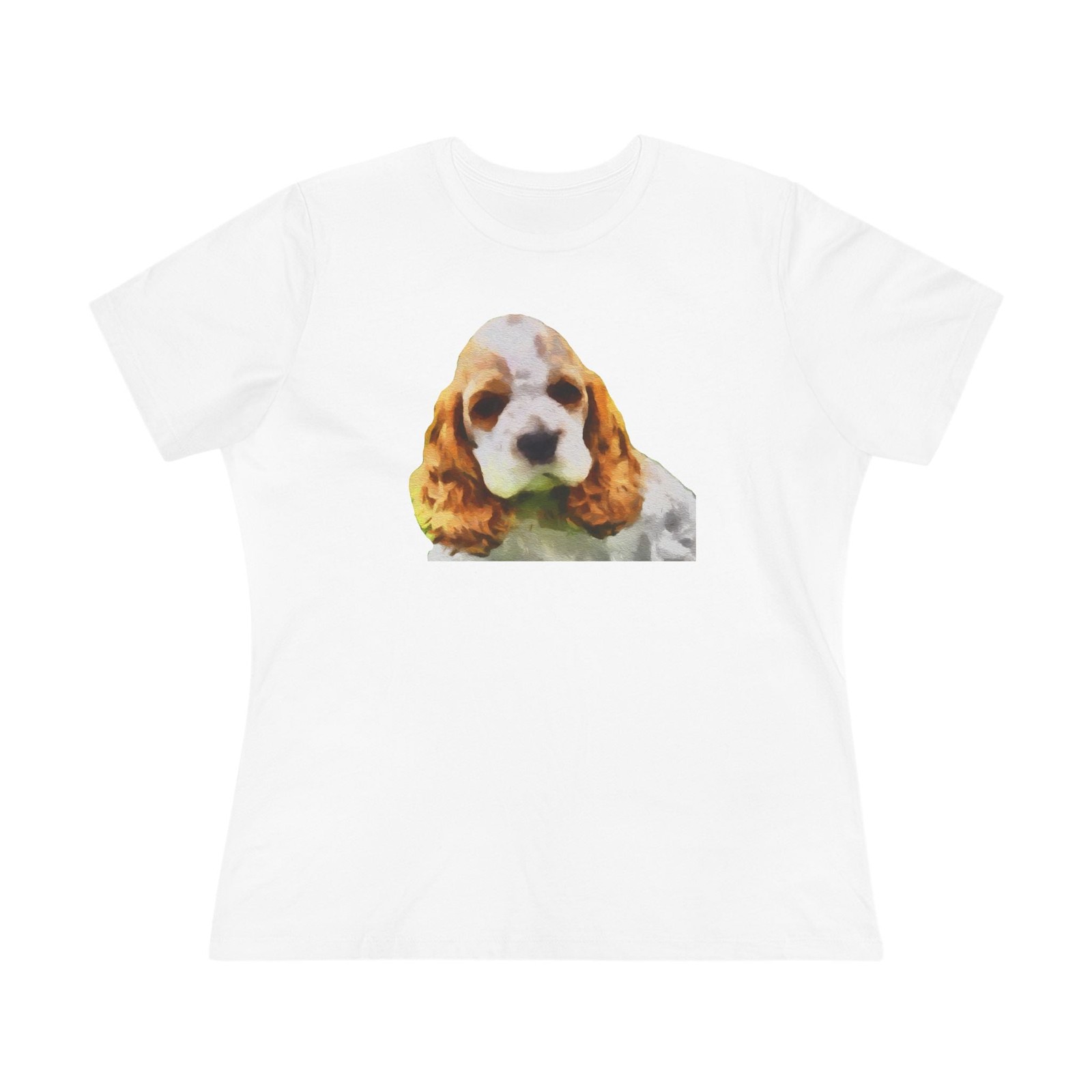 Cocker Spaniel ‘Hogan’ Women’s Relaxed Fit Cotton Tee