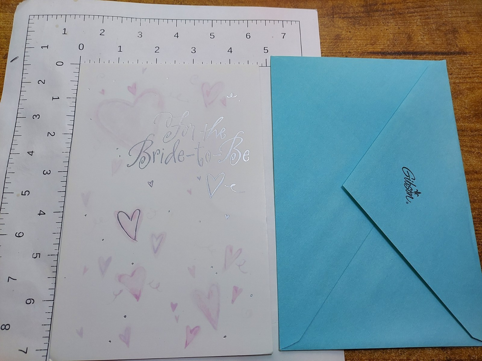FOR THE BRIDE TO BE Wedding Shower Greeting Card 7″ x 4.5″