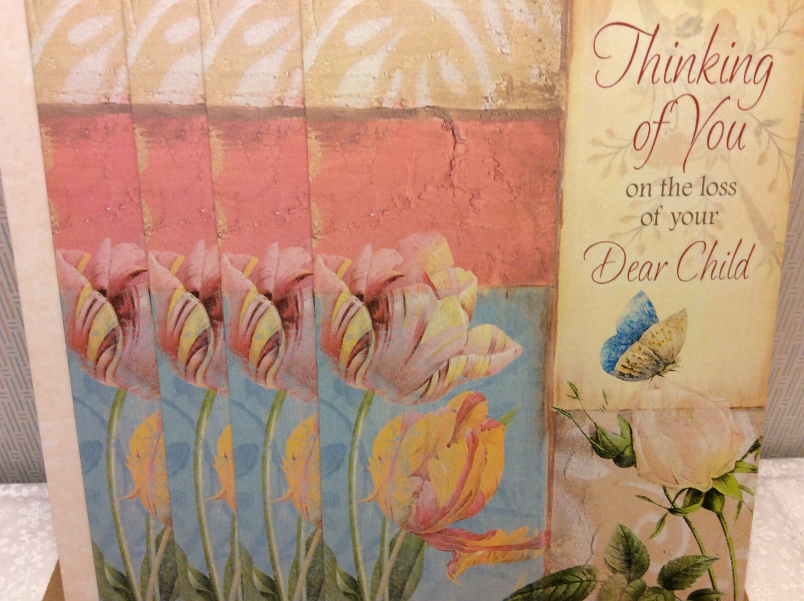 LEGACY SYMPATHY GREETING CARDS New w/envelopes LOT 4 “Loss of your dear child”