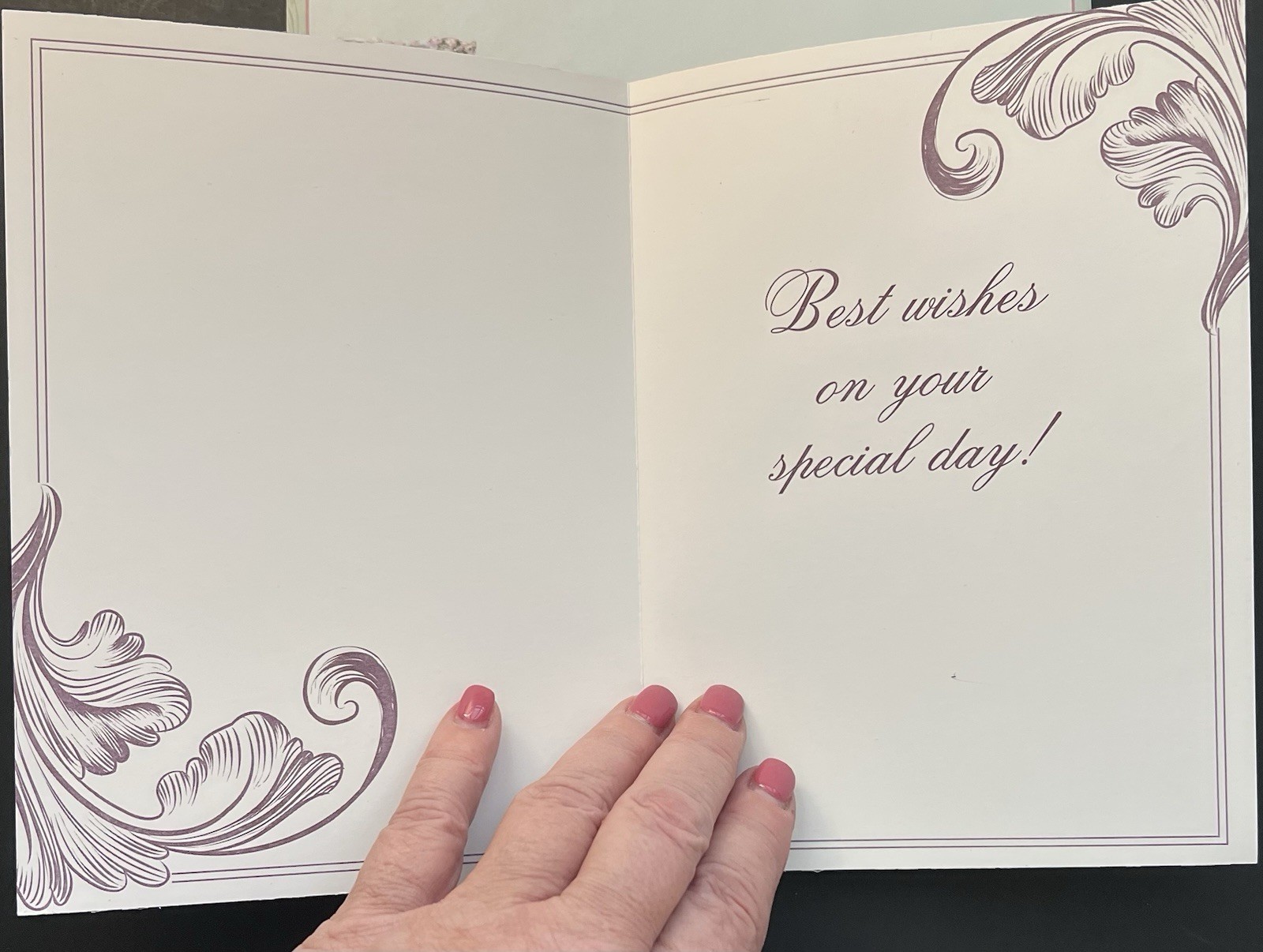 Purple/Yellow Wildflower Meadow BIRTHDAY Card w/Env/Gift Tag/Seal/Stamp BN