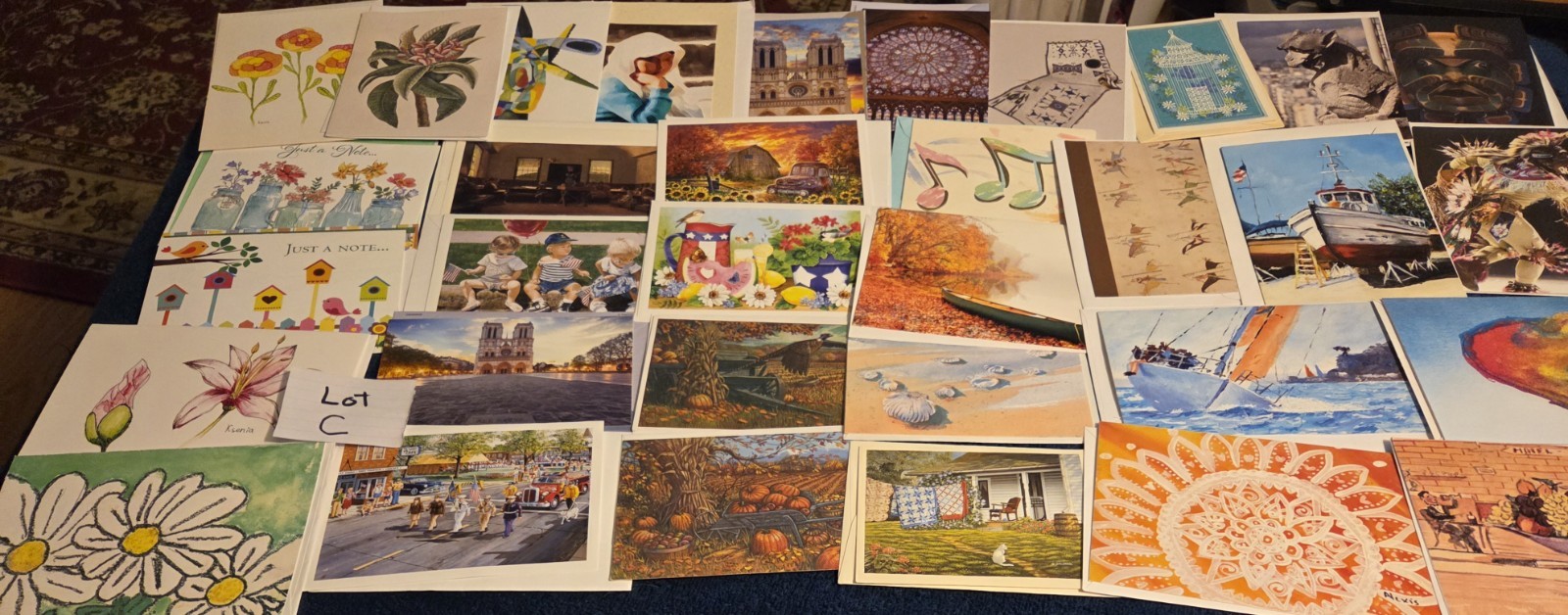Large Lot of 45 Assorted Greeting Note Cards with Envelopes Many Designs Lot C