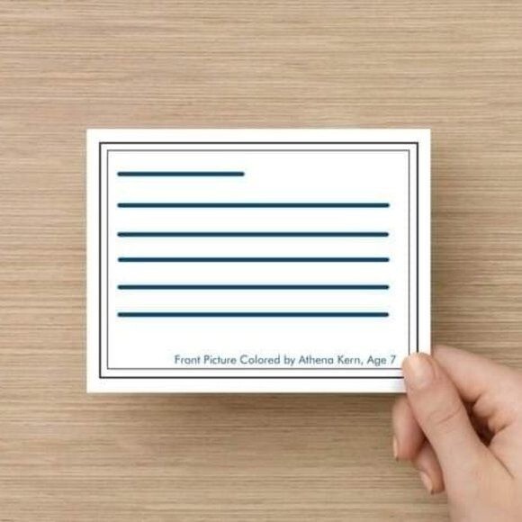 Unique Custom Printed “Thank You” Cards, Ocean