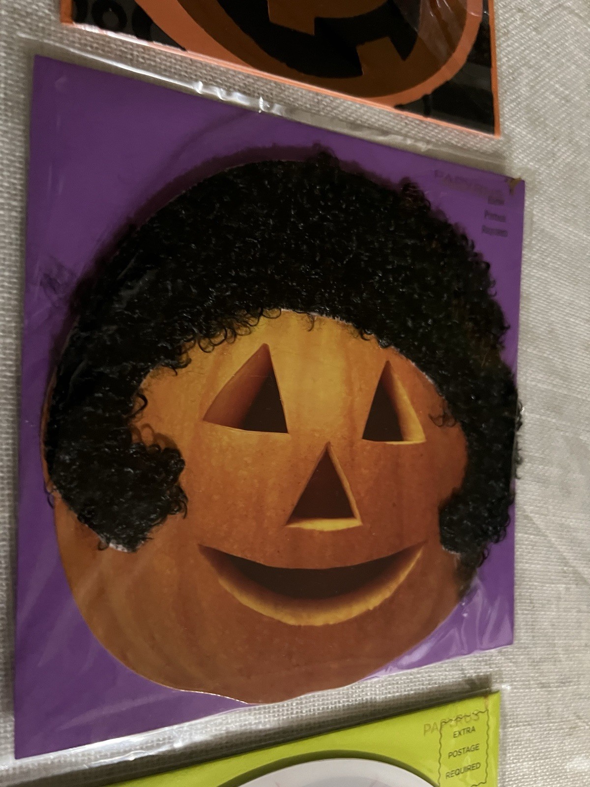 Papyrus Lot of 6 Halloween Greeting Cards Eyeball Pumpkin Cat NEW! Embellished