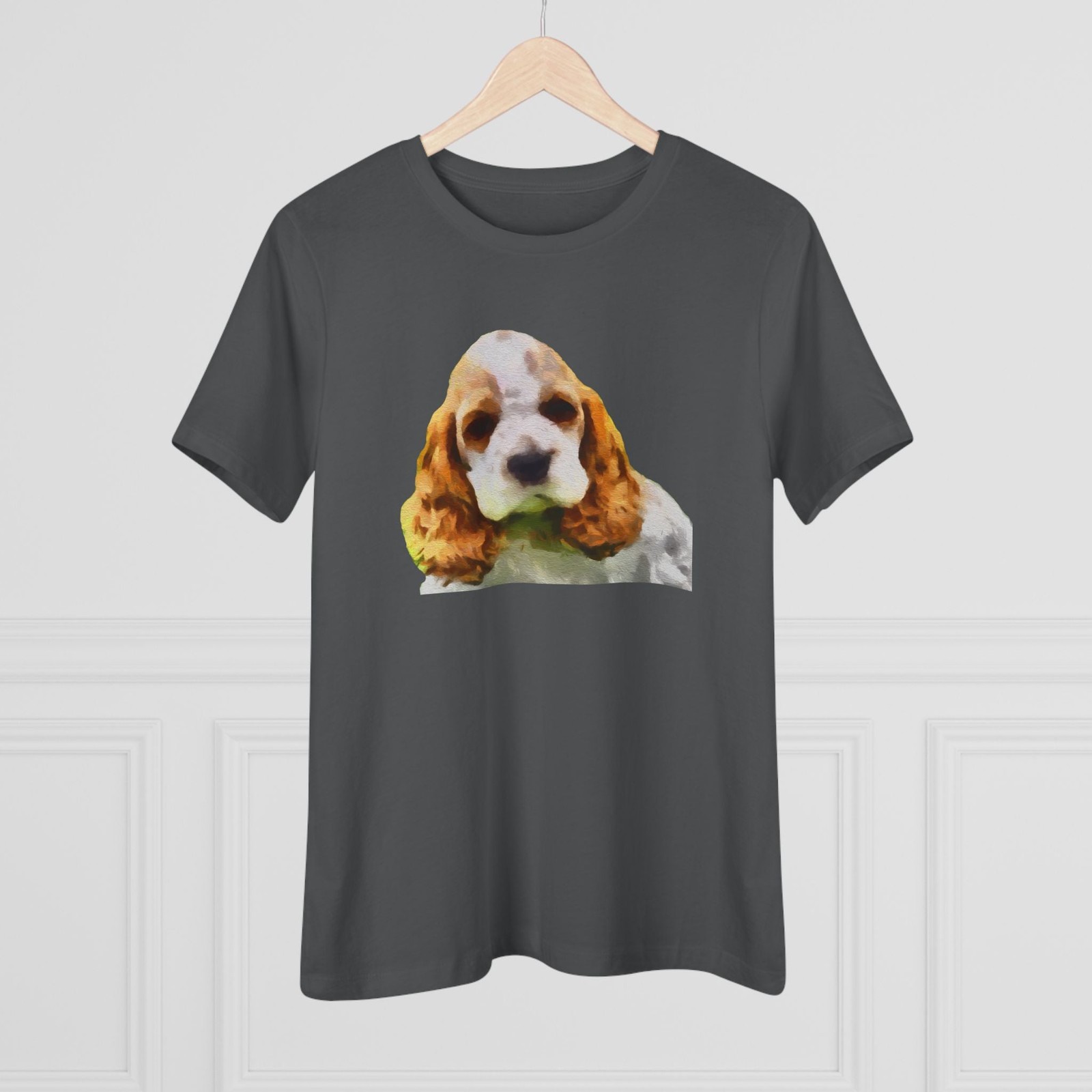 Cocker Spaniel ‘Hogan’ Women’s Relaxed Fit Cotton Tee