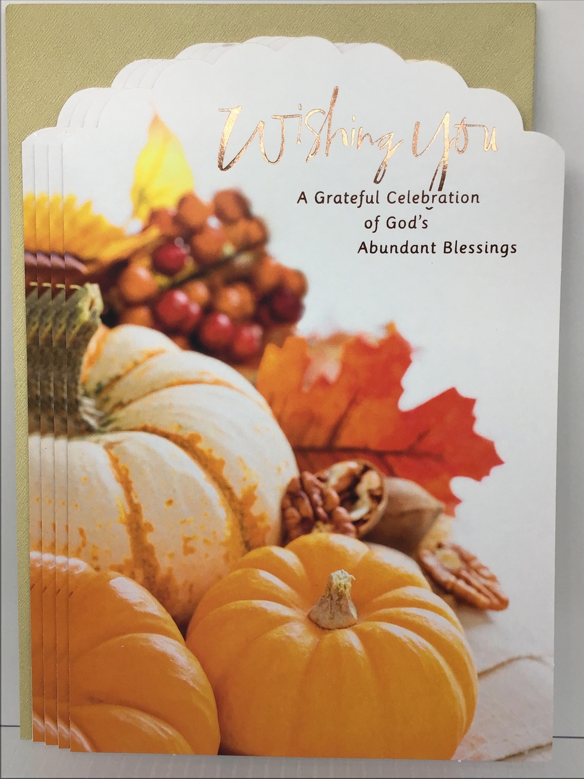 4 Hallmark Expressions Happy THANKSGIVING Card Anyone 8” x 5.5” RELIGIOUS God