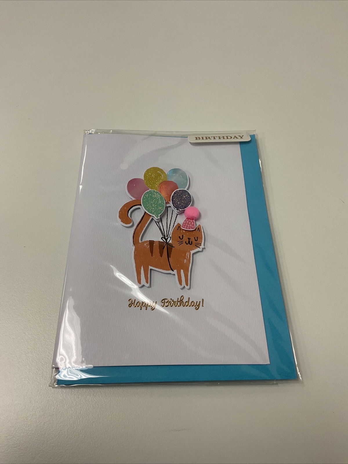 American Crafts Birthday Card – Happy Cat (3-pack)
