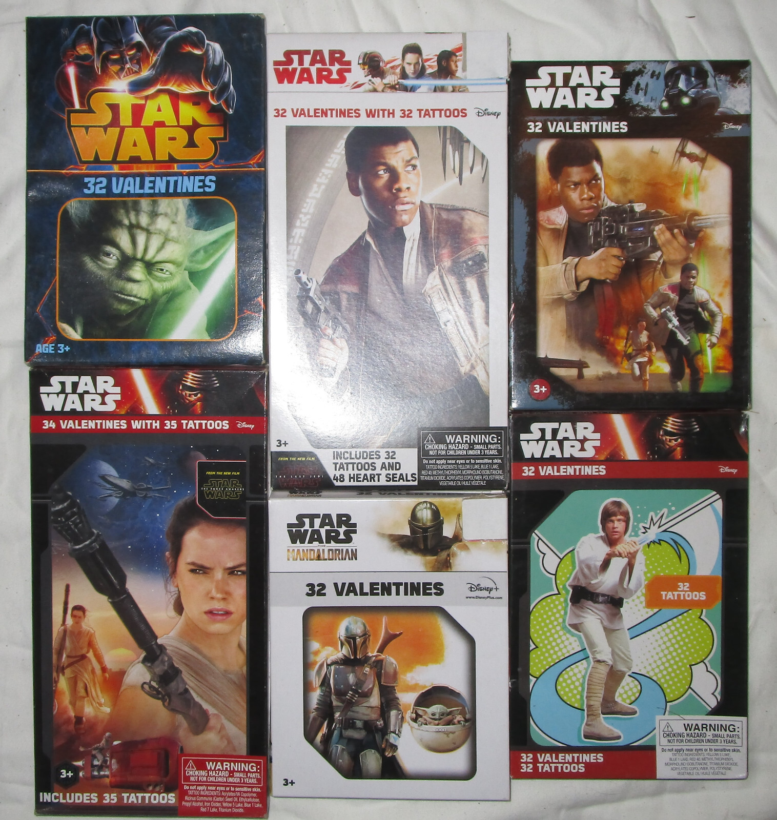 194 Vintage STAR WARS Classroom Exchange Valentines Day Cards Lot of 6 Bxs $8Sh
