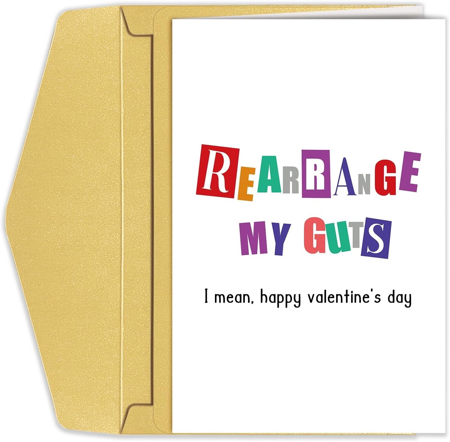 Contemporary Raunchy Valentine Card with Envelope – For the Love of Laughter!